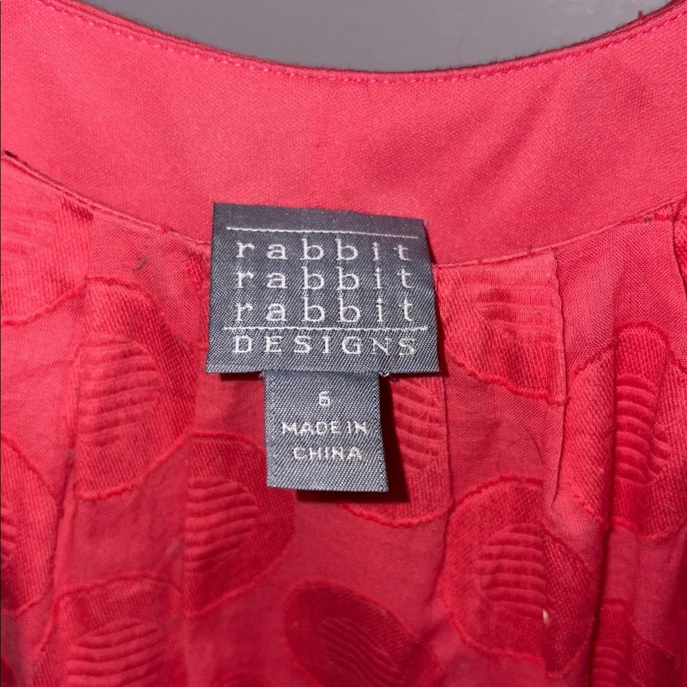Rabbit Rabbit Rabbit Vibrant Coral Dress - Picture 2 of 4